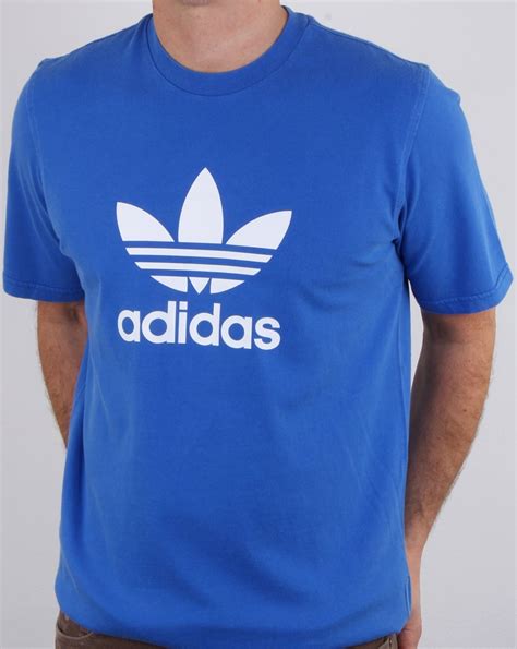 mens blue adidas original trefoil t shirt 3xl|adidas Originals Men's Trefoil Tee .